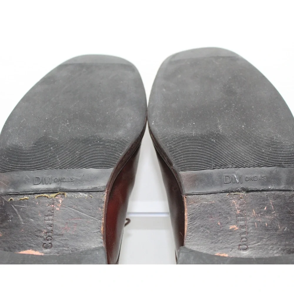 Cole Haan Mens Brown Leather Split Toe Derby Shoes C04717 Size 10 M - Picture 9 of 12